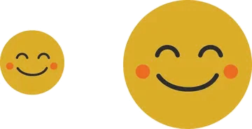 2D prvek smajlíci