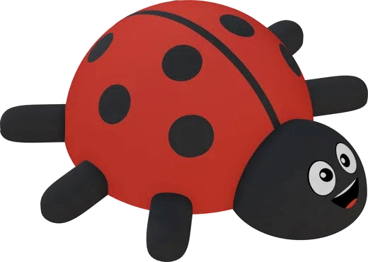 3D prvek beruška