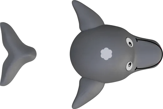 3D prvek delfín