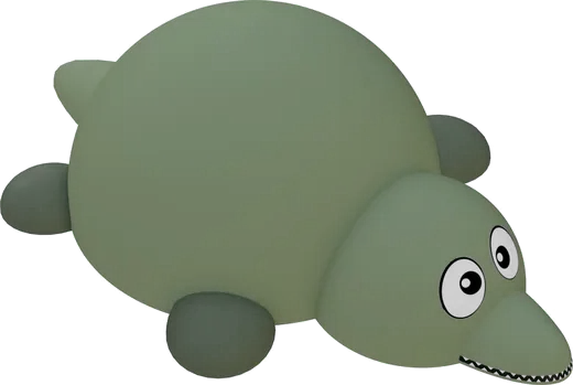 3D prvek krokodýl