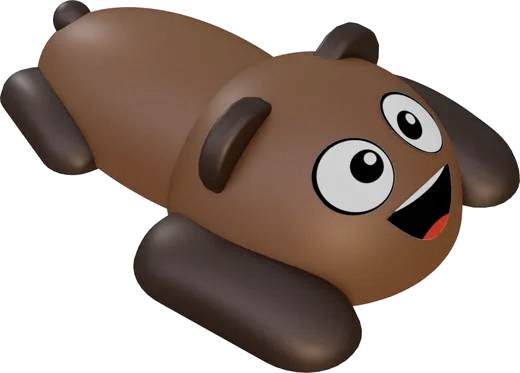 3D prvek medvěd