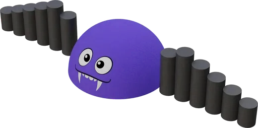 3D prvek netopýr