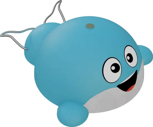 3D prvek velryba