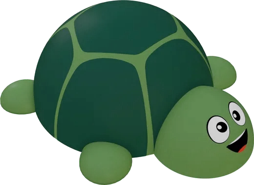 3D prvek želva